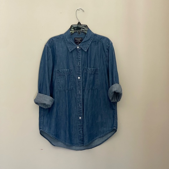 Abercrombie Fitch button down denim dress size small - Picture 1 of 4